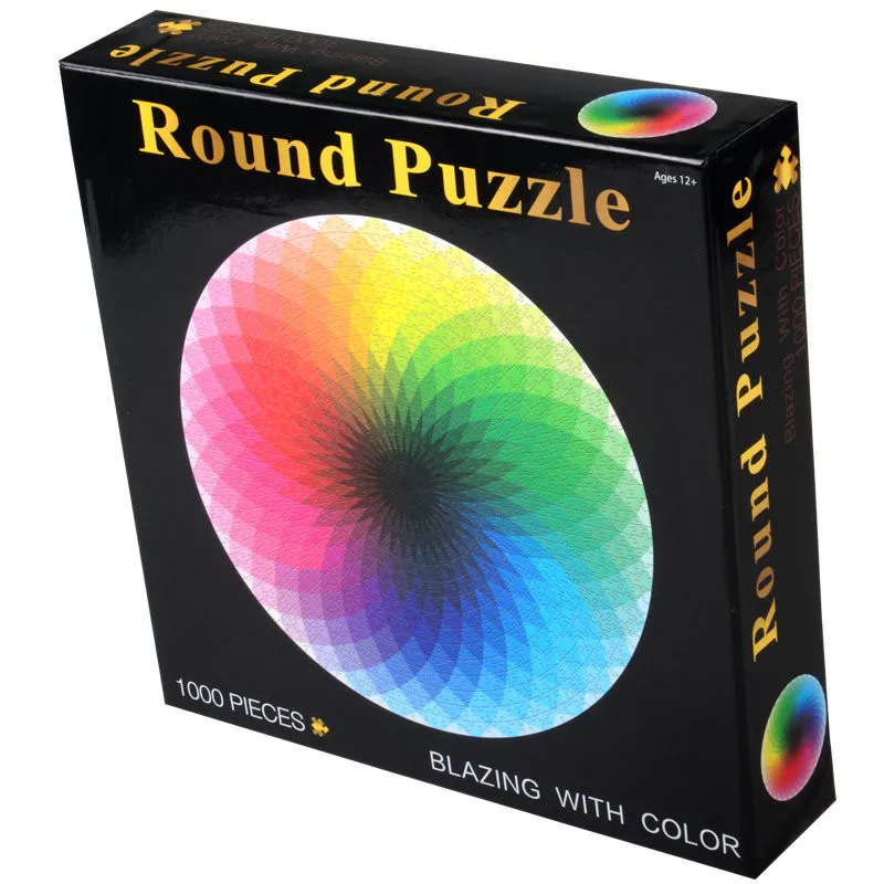 

Thousand Color Rainbow Puzzle - Round Partition Edition Jigsaw Toy 1000 Capsules