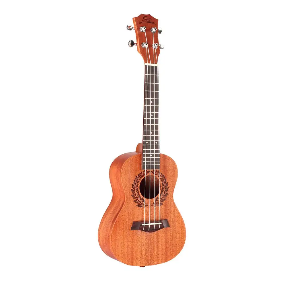 inch 17 Frets Mahogany Soprano Ukulele Small Guitar Rosewood 4 Strings Hawaiian Guitar Ukulele Concert Music Instruments Gift