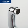 LEDEME-grifo de latón cromado para lavabo, diseño de la rueda, soporte doble, moderno, cascada, L1089 ► Foto 3/6