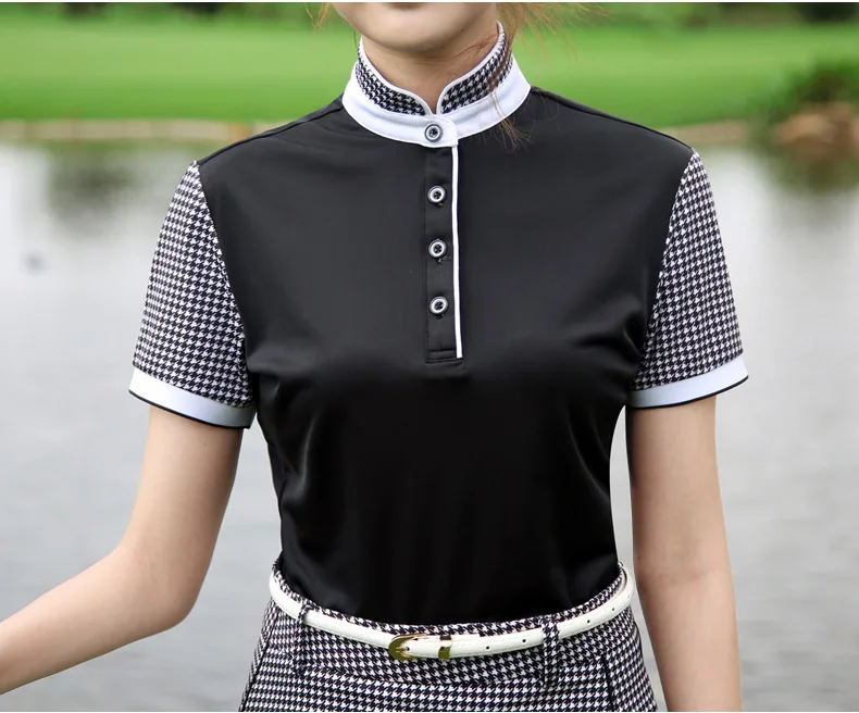 PGM одежда для гольфа Женская летняя футболка с коротким рукавом юбка одежда