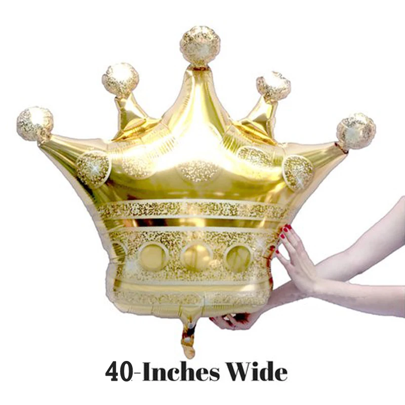 

40inch Crown Kids Birthday Oh Baby Boy Girl Party Decorations Royal Prince Baby Shower Little Crown Birthday Ballon Kits