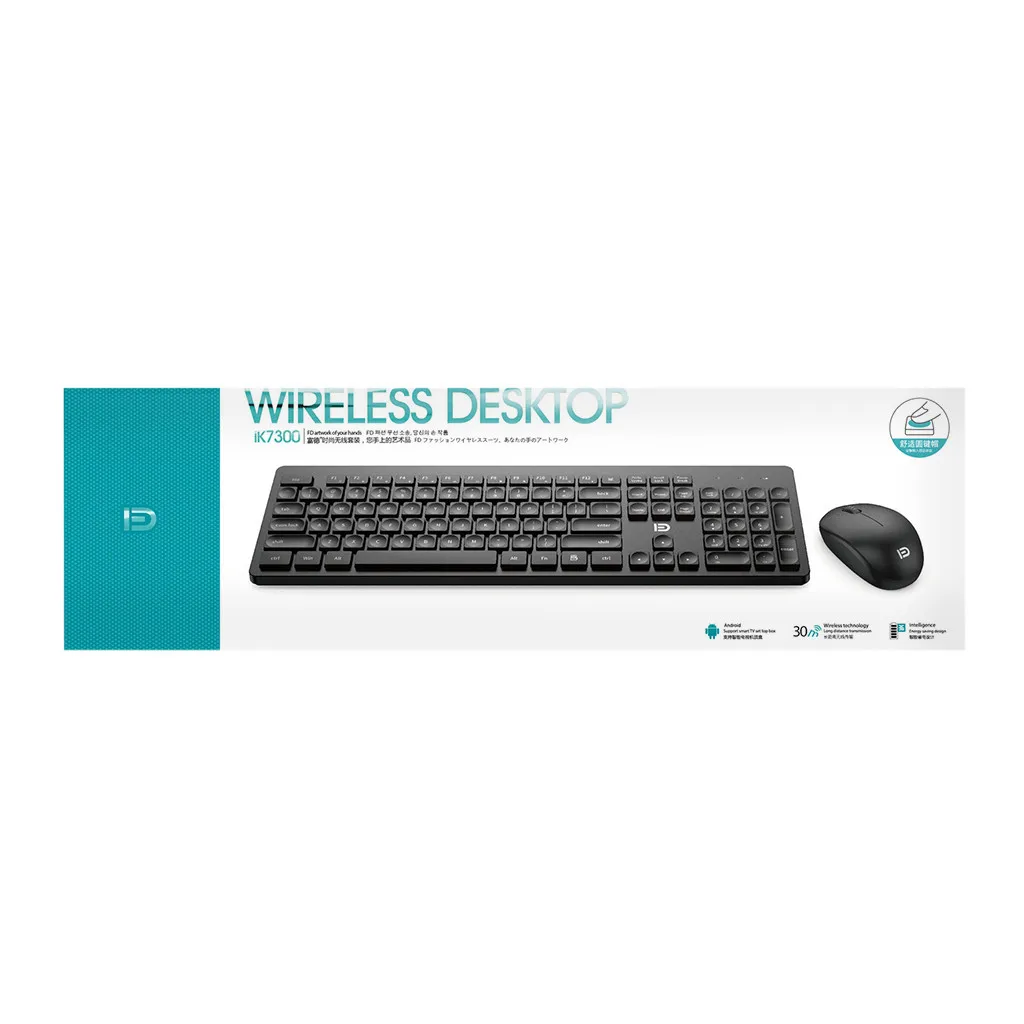 2.4Ghz Wireless Keyboard And Mouse Set 104 Key USB Receiver For Notebook PC Wireless Keyboard And Mouse