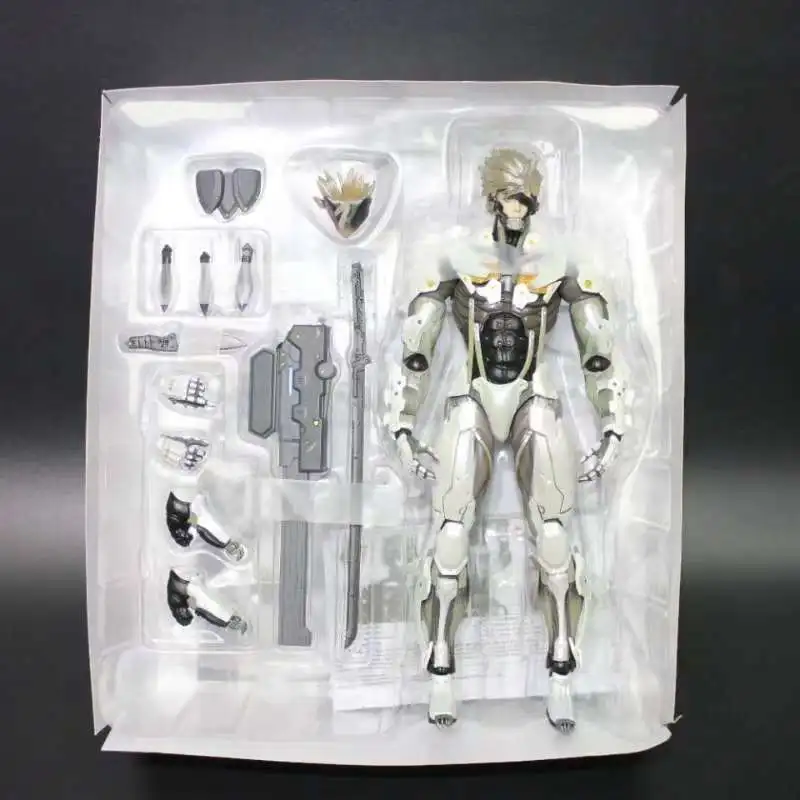 Play Arts PA Game Metal gear Rising Revengeance METAL gear SOLID The Phantom Pain Raiden/Jack экшн-фигурка коллекция игрушек 28 см - Цвет: Withe Ver OPP