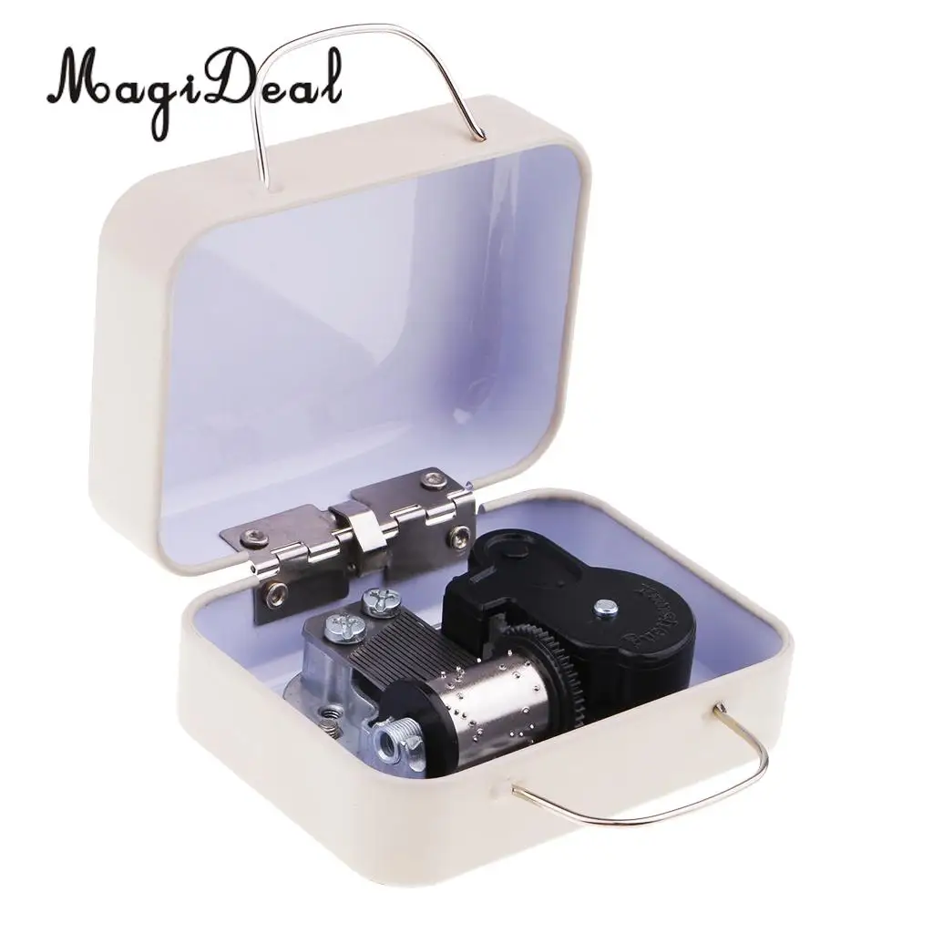 MagiDeal Play 'Innocent' Luggage Suitcase Wind-up Miniature Music Box for Girls Christmas Gift