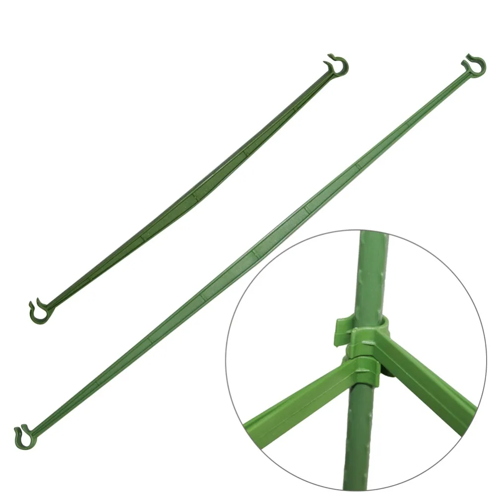 

Gardening Pillar Fixed Connector Plant support Stake Connecting Rod Greenhouse Plastic Fixed Connector 9 Pcs