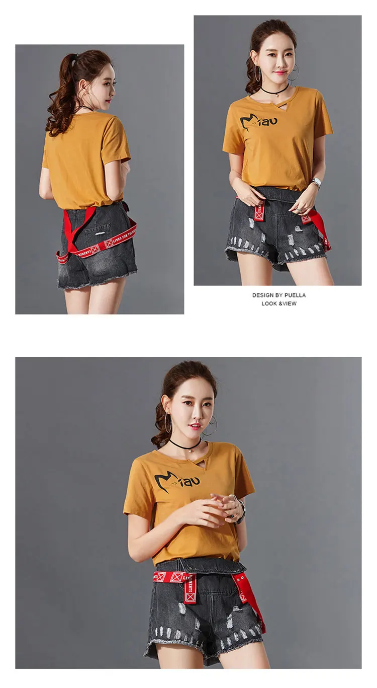 Funny Tshirt Women T-shirt Summer Short Sleeve Cotton Tops Tees Femme Tshirts Letter Print T-shirts Camisetas Mujer Verano 2018 (8)