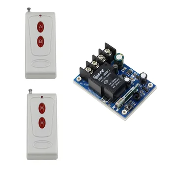 

DC 12V-48V Wireless Remote Control Switch 40A Relay Receiver Remote Control ON/OFF Transmitter Learning Code Switch