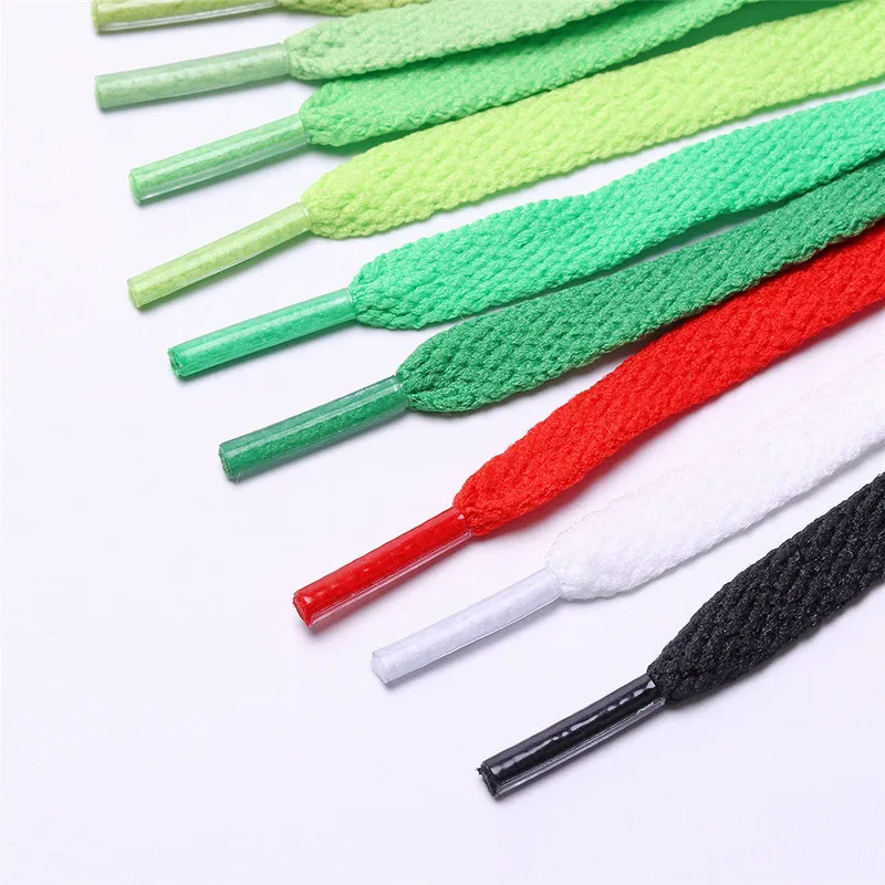 

120cm New Wide Flat 4 Colors Solid Colors Sport Boots Shoe Laces Strings Shoelace 1 Pair Shoelace