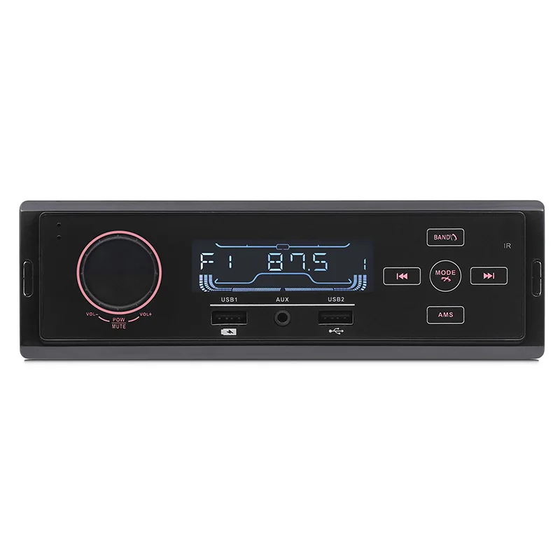 

K504 1DIN Audio Stereo MP3 Player FM Radio Support Aux Receiver USB Input SD MMC Remote Control