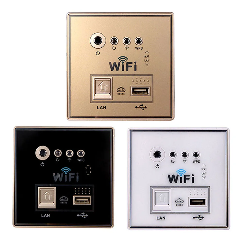Домашняя умная настенная розетка панель WiFi маршрутизатор повторитель домашняя интеллектуальная беспроводная Wifi настенная розетка белый/золотой/черный 1 штука