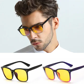 Zilead Anti bleu-lumière plaine lunettes marque ordinateur personnalisé Radiation protection lunettes monture lunettes pour femmes et hommes