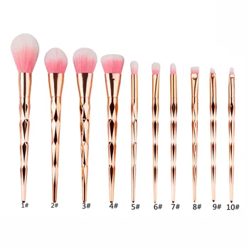 

1pcs Rose gold Diamond makeup brushes Foundation Blending Power Eyeshadow Contour Concealer Blush Cosmetic Beauty Make up Tool