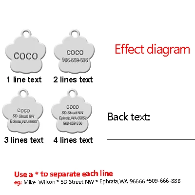 Бирка для собак на заказ с гравировкой, имя питомца, имя щенка, телефон, ID метки, блестящая бирка для лапы, ошейник для собаки, кошки, аксессуары, подвеска, персонализированный подарок, колокольчик