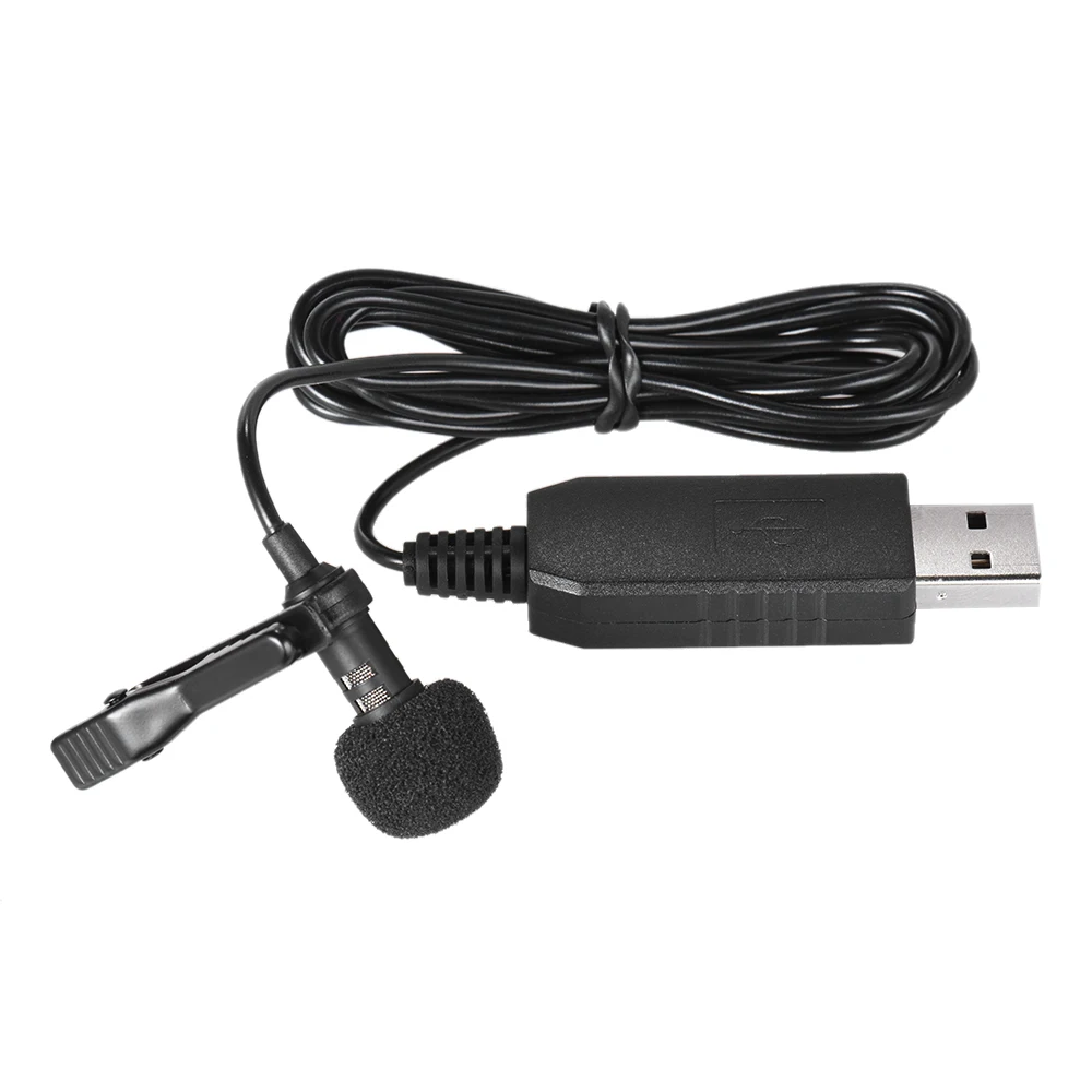 USB микрофон Портативный мини стерео с креплением на лацкане петличный