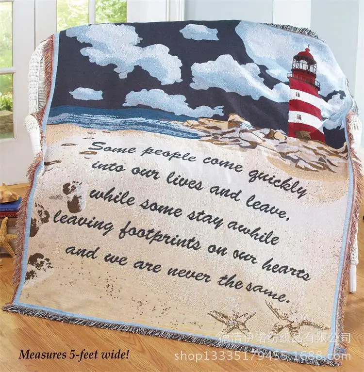 شوربة الدجاج الروح النمط الأميركي البلد بركاته 100% القطن أريكة أريكة بطانية رمي مع شرابات rustictapestry فوط المائدة