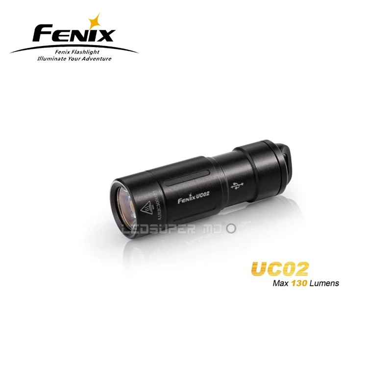 

Factory Price Fenix UC02 USB Rechargeable Keychain Flashlight with a Small Body Size and 10180 Li-ion Battery