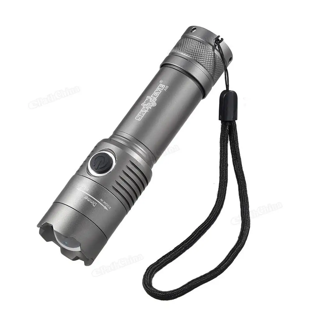 

Zoomable Flashlight 5 Modes 500LM XM-L T6 LED Flashlight Torch 18650 Light Lamp for Camping Hiking Night Riding