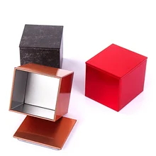 12pcs 30ml Tin Box Metal Sealed Jars Jewelry Organizer Box Coffee Tea Candy Gift Packaging Boxes Square Storage Box Cans 6*5*5cm ttlife colorful mini tinplate metal box sealed jar packing boxes jewelry candy box small storage cans coin earrings gift box new