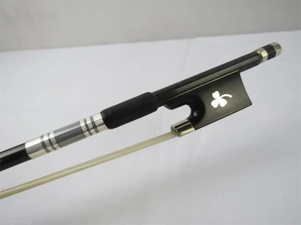 

1pcs Great class plaid black Carbon fiber flower design violin bow 4/4