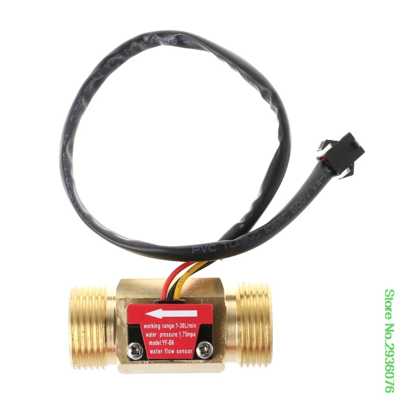 

New Arrive Water Flow Sensor G3/4" Hall Flowmeter Switch DN20 1-30L/min Liquid Flow Meter Drop Shipping Support