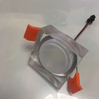 

4pcs New Led Spotlight 3w led Square Down Light Acrylics Led Ceiling Light Ac85-265v Recessed Led Retail Warranty
