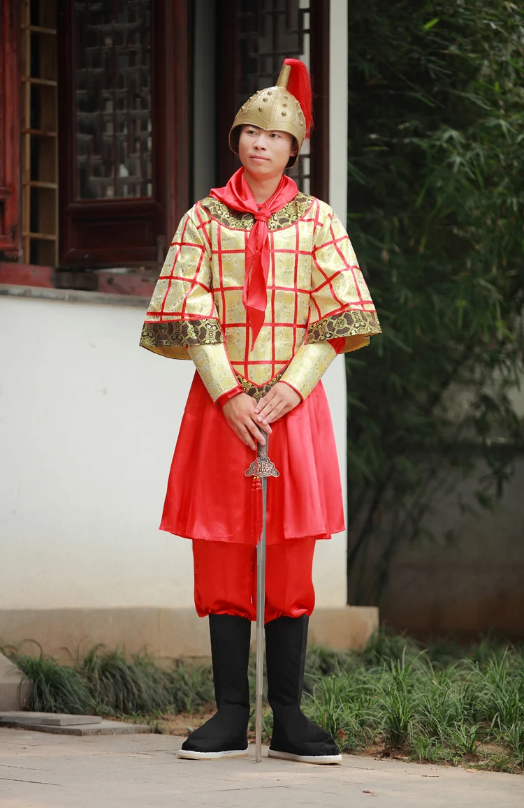 Высококачественный костюм мягкая Броня вообще одежда Qin солдаты древних костюм божественной войска по убыванию небес Косплей