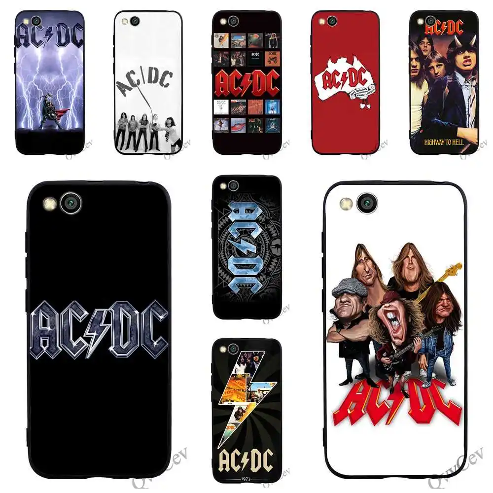 

Pattern AC DC ACDC Poster Music Phone Cover for Xiaomi Mi 6 Case A1 A2 Lite 8 F1 Soft