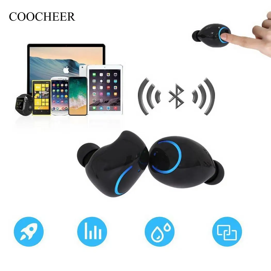 Twin Wireless 4.2 Q18 Bluetooth Headset Mini In-Ear Hidden | Электроника