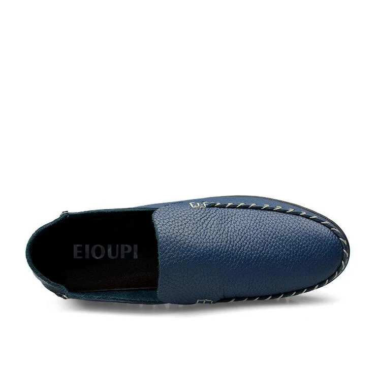 Eioupi наивысшего качества дизайн из натуральной кожи мужская мода бизнес повседневная обувь дышащие мужские топсайдеры lh307
