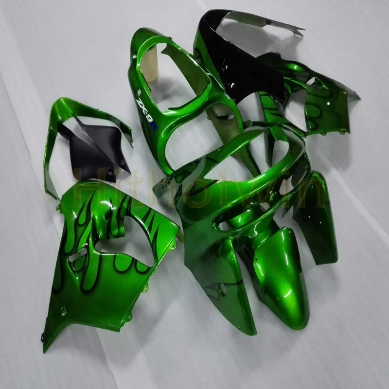 Капот мотоцикла на заказ для Kawasaki ZX-9R 1998 1999 ZX9R 98-99+ свободные болты+ синий ABS обтекатель - Цвет: I