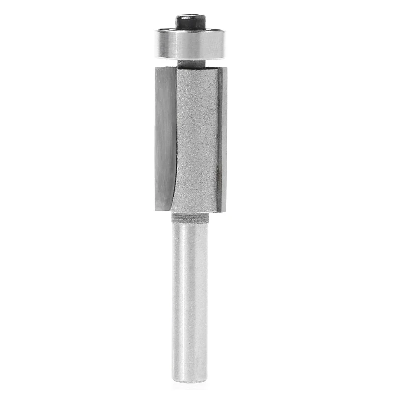 TOOZO Dual Blades 1/4" x 3/8" Straight Flush Trim Router Cutter Bit