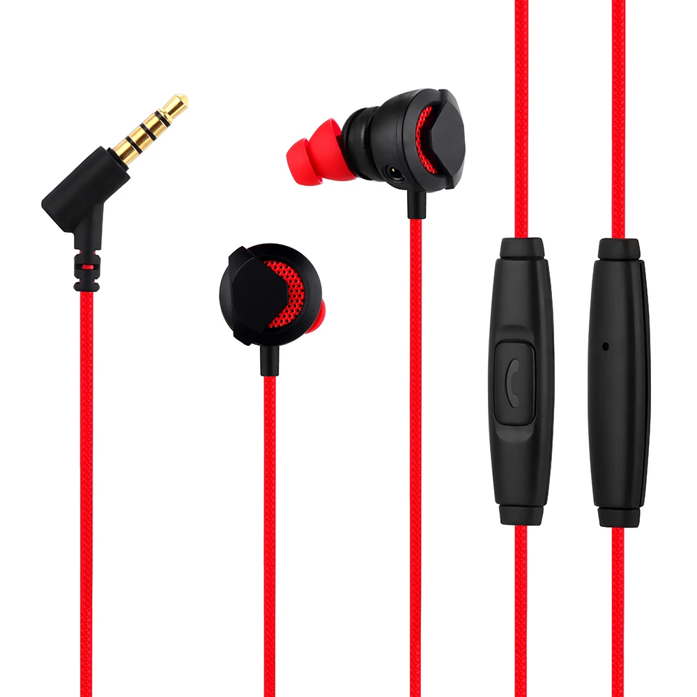 3.5mm Gaming Earphones In Ear Stereo Music Game with Microphone for