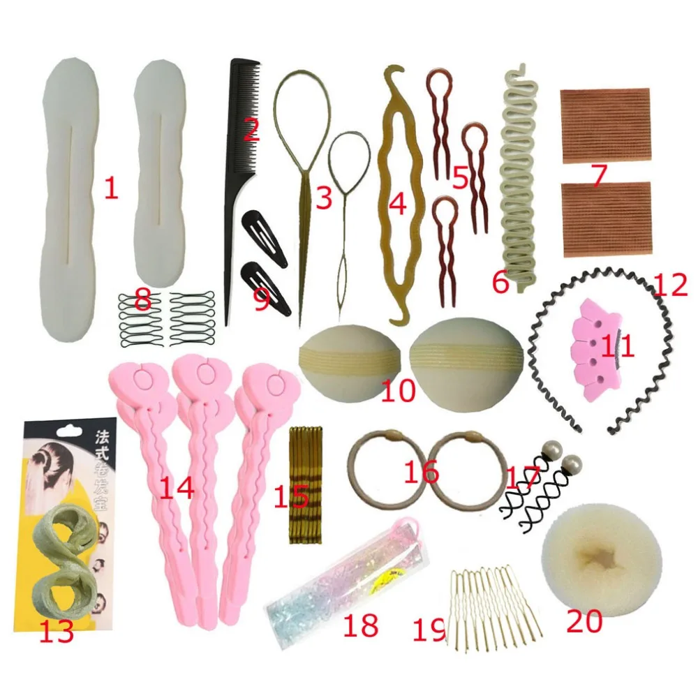 Furling Girl New Fashion Blonde Hair Tools Bun Maker Hair Styling