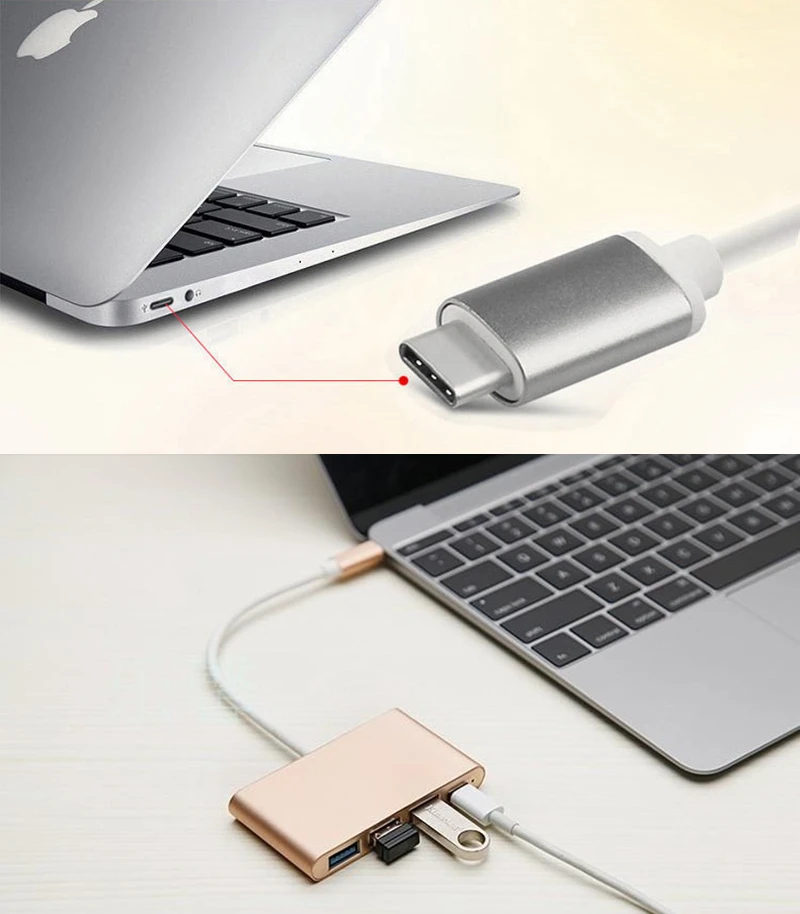 Trumsoon USB 3,1 type C OTG к USB 3,0 2,0 конвертер SD TF кард-ридер адаптер usb-хаб для Macbook huawei P20 30 samsung S8 9 10