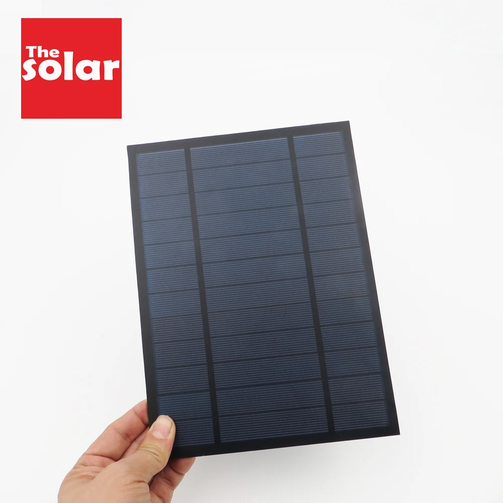 

6VDC 1000mA 6Watt 6W Solar Panel Standard Epoxy polycrystalline Silicon DIY Battery Power Charge Module Mini Solar Cell toy