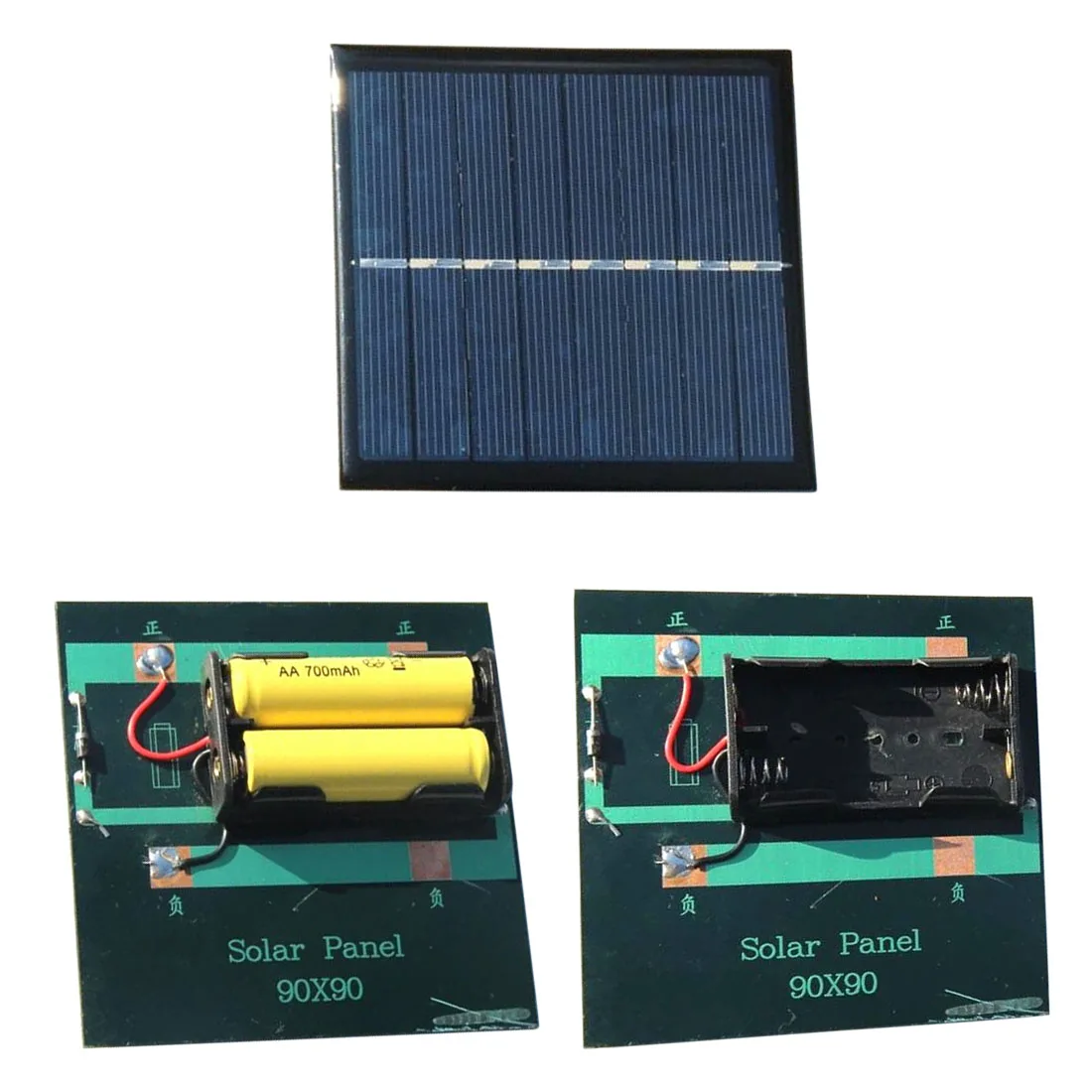 

Portable Solar Panel 1W 4V Rechargeable 2*AA 1.2V Mini Solar System DIY Power Bank Charger For Battery Cell Phone Chargers