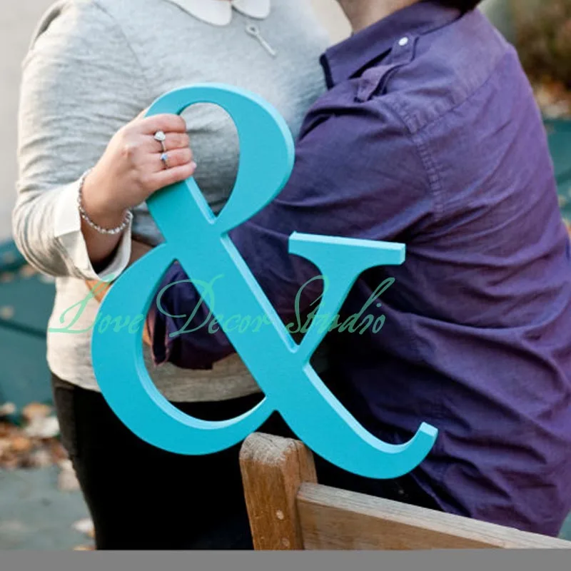 free shipping Ampersand Sign 15 Inch Tall Photo Prop pvc Engagement Wedding or Maternity Sign|wedding signs|sign woodwedding signs wood |