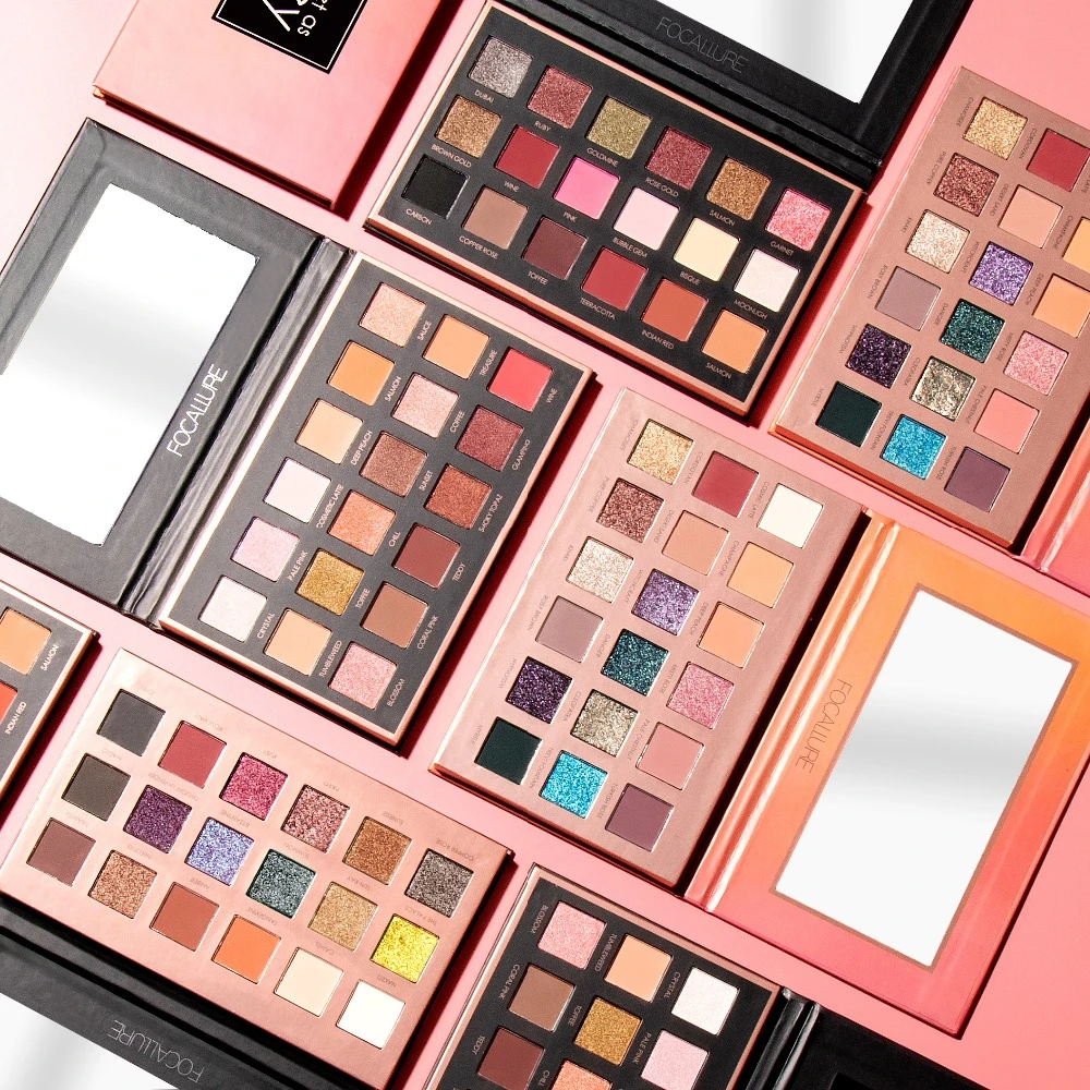 Online FOCALLURE original lidschatten Palette 18 Farbe Schimmer Matte Schönheit Make Up Set Smoky Lidschatten kosmetik