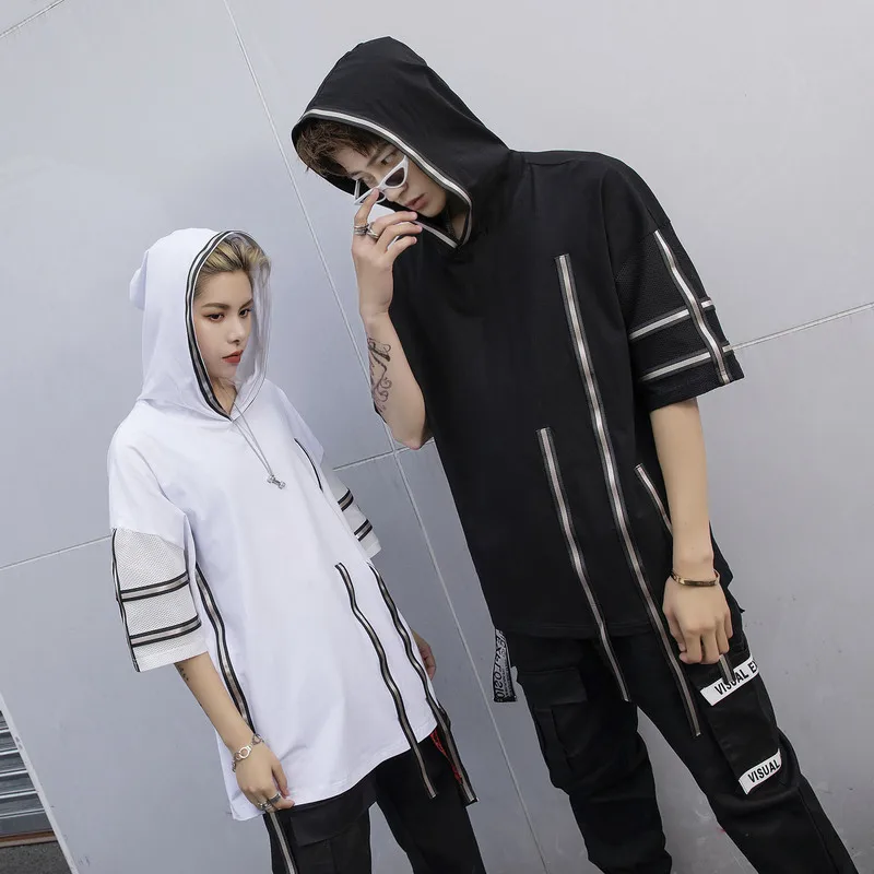 

2019 Summer Solid Oversized Hip Hop Men Summer T-Shirt