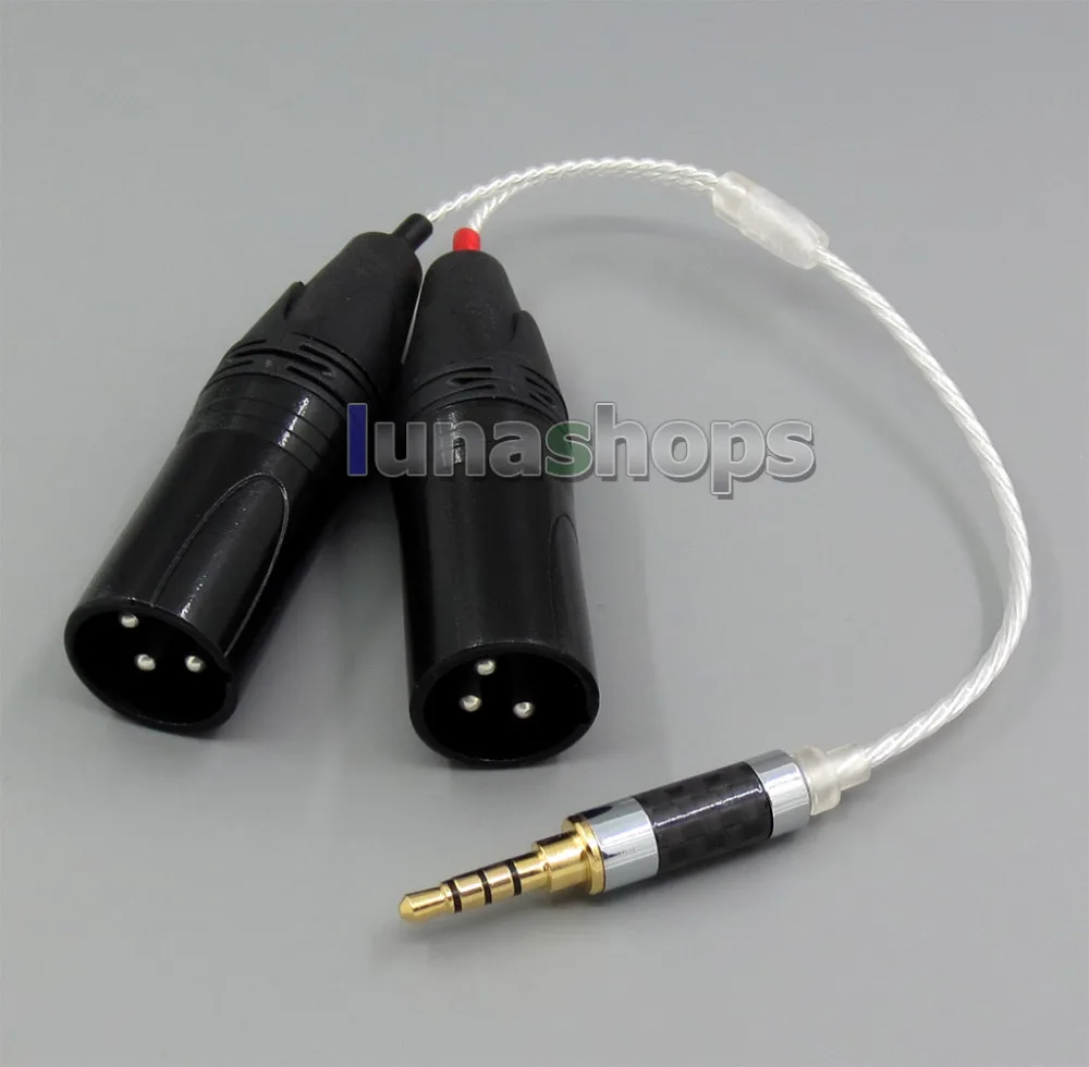 LN005311 3 5 мм посеребренный TRRS перезагрузка сбалансированный двойной 3pin XLR Мужской