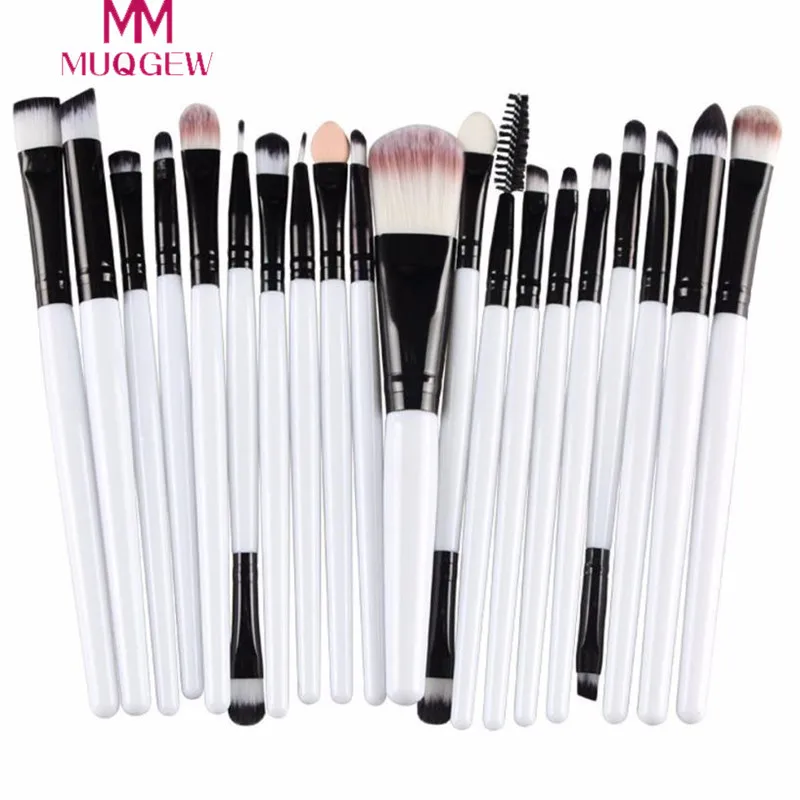 20 pcs Makeup Brush Set tools Make-up Toiletry Kit Wool Make Up Brush Set Foundation Brush For Face Make Up Beauty Essentials