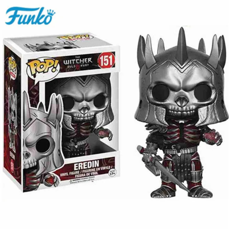 Cena Funko pop wiedźmin 3 dzikie polowanie postać #151 Eredin #150 Ciri #149 Geralt zabawki figurki akcji model kolekcjonerski prezent