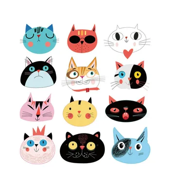 

Cat patch stripe patches for clothing thermo-stickers stripes for clothes application of one anothe iron on t-shirt Tops
