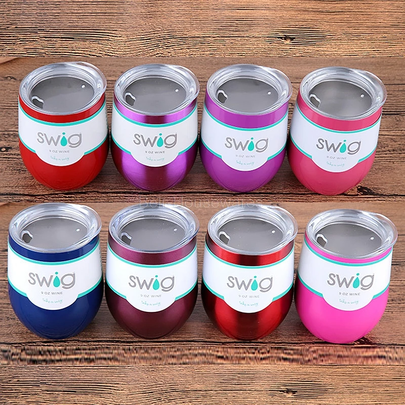 

Wine Tumblers 12oz Travel Mug Coffee Stainless Steel Insolated Tumbler Cup