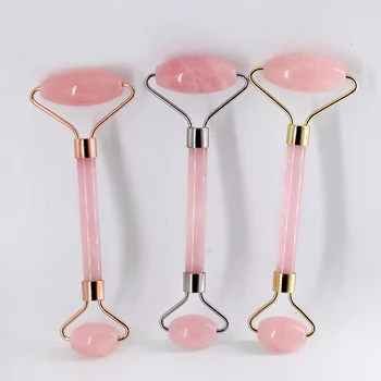 

Portable Rose Quartz Facial Massage Crystal Stone Facial Lift Jade Massager Roller Skin Care Roller Wrinkle Removal Beauty Tool