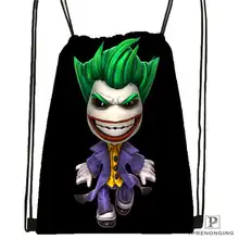 Custom Joker-batman-arkham Drawstring Backpack Bag Cute Daypack Kids Satchel (Black Back) 31x40cm#2018612-01-(13)