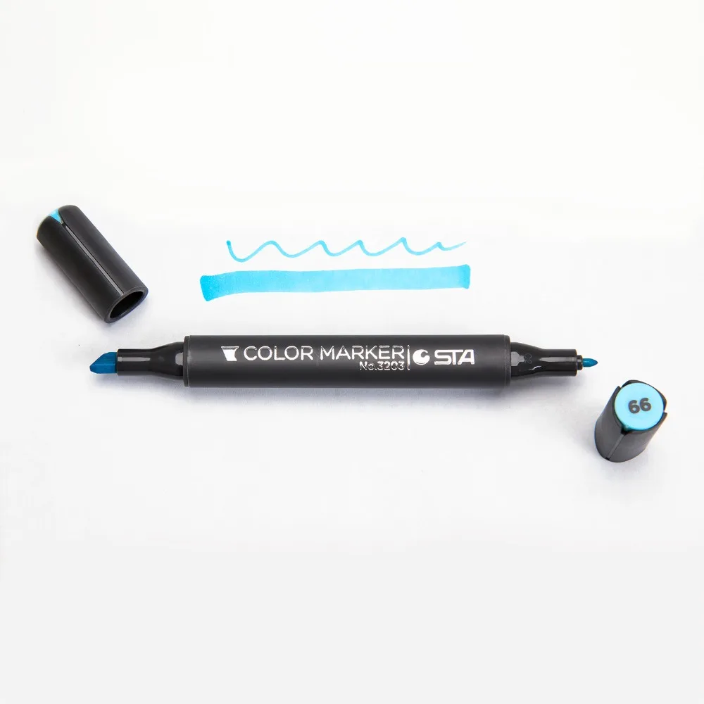 STA Peice Art Marker двойная головка спиртовой эскиз маркеры для художников ручка для рисования манга товары для рукоделия 1 шт