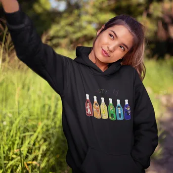 

Kpop Astro Hoodie Astro - D.Store Hoodies Streetwear Long-sleeve Hoodies Women Trendy Graphic Cotton Black Pullover Hoodie