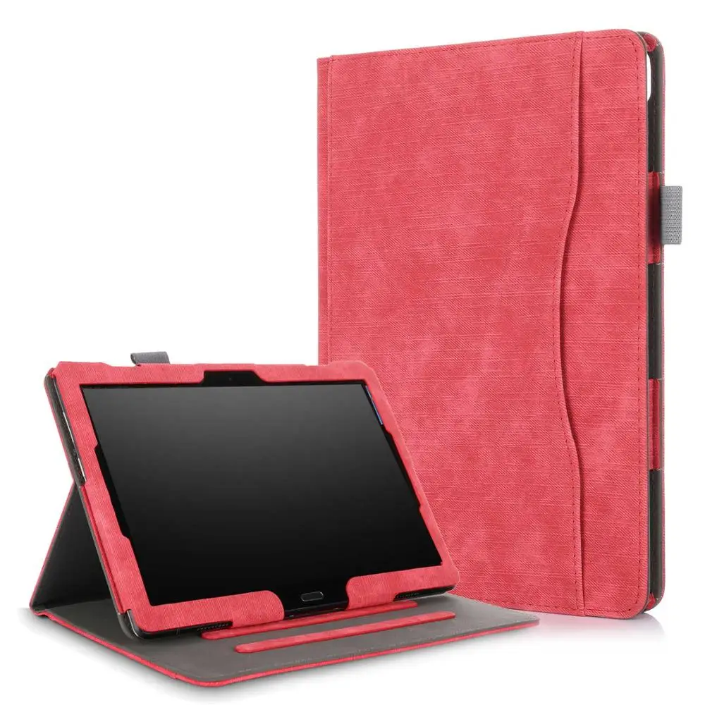Для lenovo Tab P10 TB-X705F TB-X705L TB-X605F чехол тонкий с подставкой и магнитной застежкой для lenovo Tab M10 чехол - Цвет: P10-NK-Red