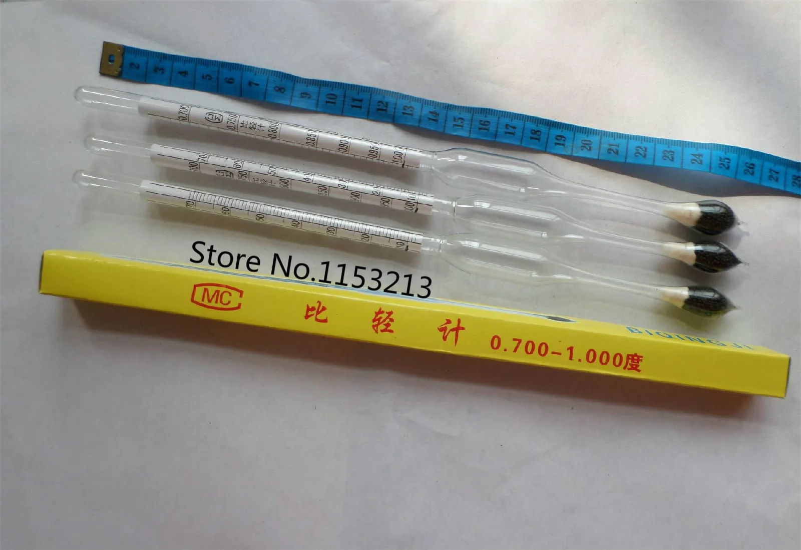 5pcs/lot Light Baume Glass float gauge densitometer 0.700 1.000